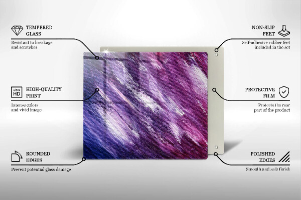 Sklo za varnou desku Malování abstrakce