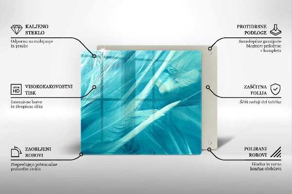 Sklo za varnou desku Jemné peří