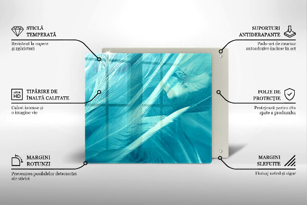 Sklo za varnou desku Jemné peří