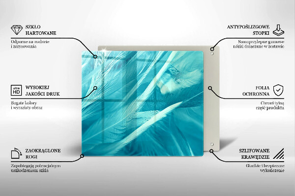 Sklo za varnou desku Jemné peří