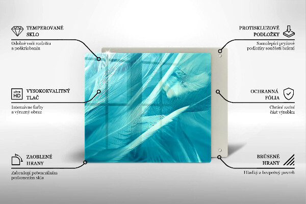 Sklo za varnou desku Jemné peří