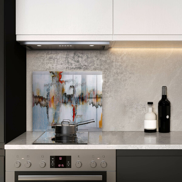 Sklo za varnou desku Abstrakce barvy