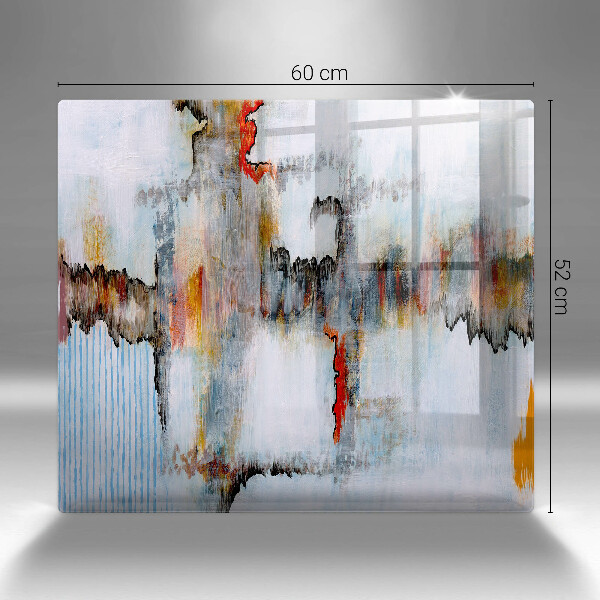 Sklo za varnou desku Abstrakce barvy