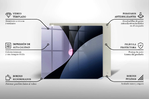 Sklo za varnou desku Abstraktní tvary