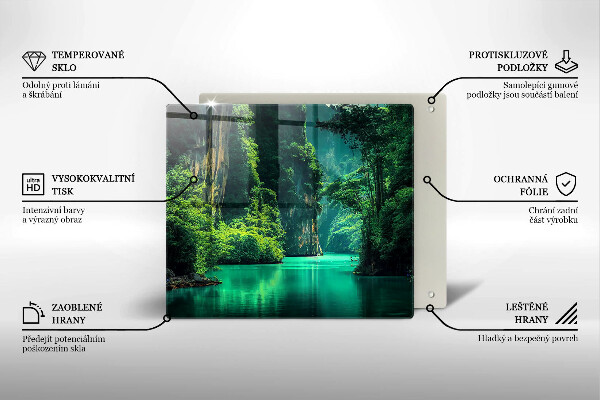 Sklo za varnou desku Krajina laguny