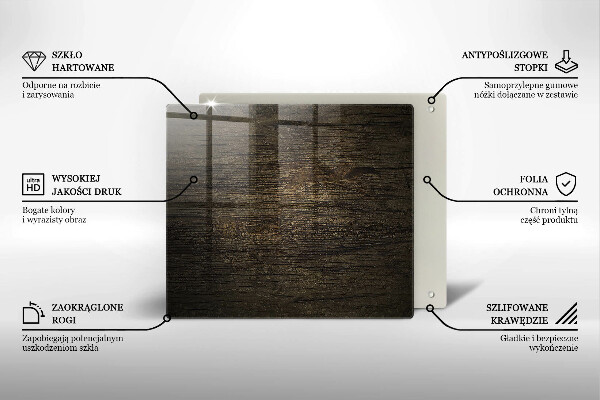 Sklo za varnou desku Textura dřevěné kůry