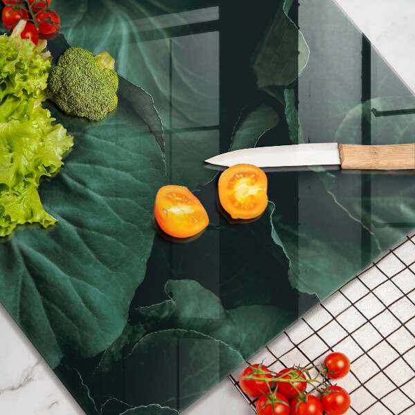 Sklo za varnou desku Divoké tmavé listy