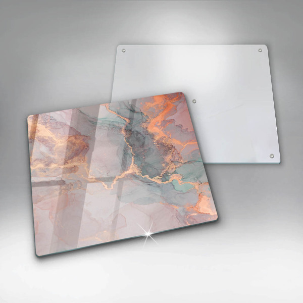 Sklo za varnou desku Mramor se zlatem