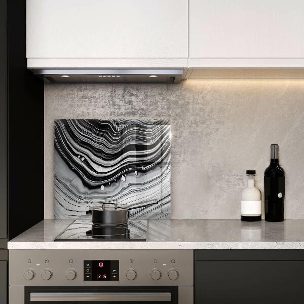 Sklo za varnou desku Inkoustová abstrakce