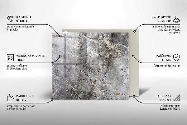 Sklo za varnou desku Textura kamene