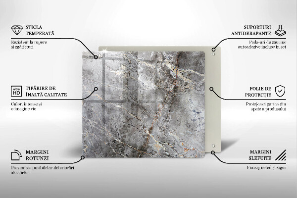 Sklo za varnou desku Textura kamene