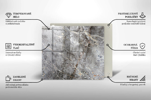 Sklo za varnou desku Textura kamene