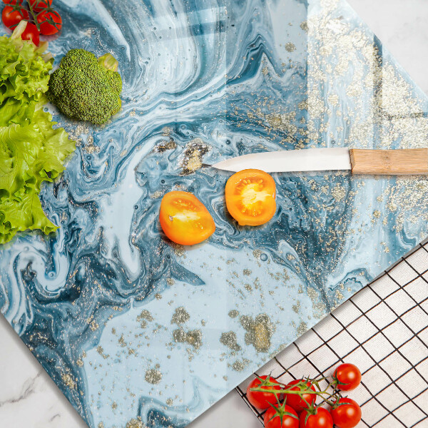 Sklo za varnou desku Struktura se zlatem