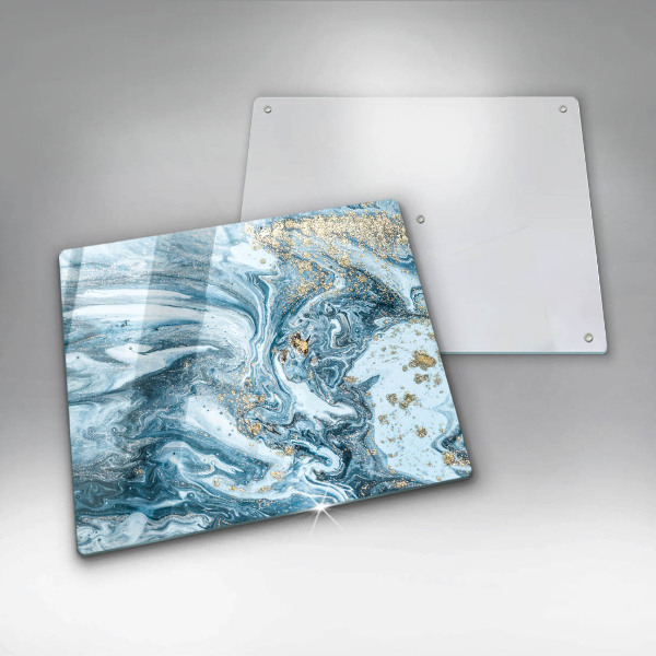 Sklo za varnou desku Struktura se zlatem