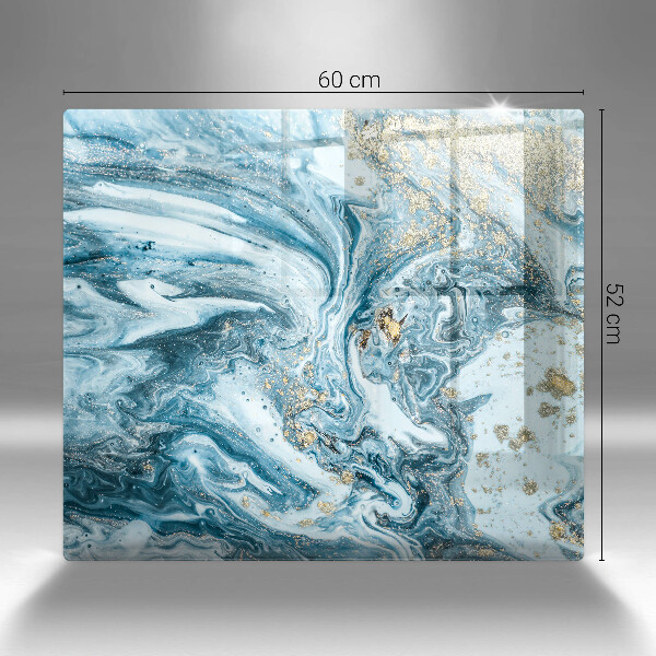 Sklo za varnou desku Struktura se zlatem