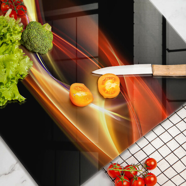 Sklo za varnou desku Abstraktní kouř a světlo