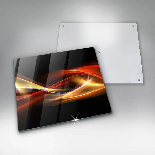 Sklo za varnou desku Abstraktní kouř a světlo