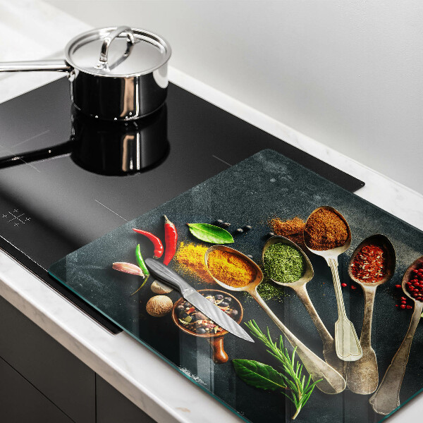 Sklo za varnou desku Kuchyňské lžíce koření