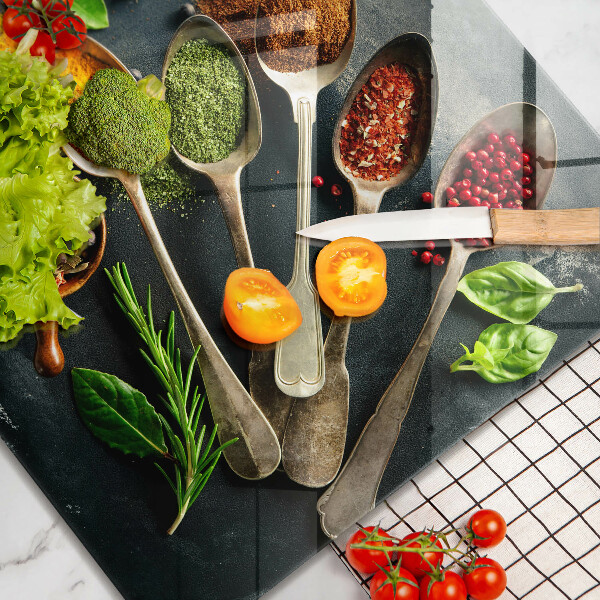 Sklo za varnou desku Kuchyňské lžíce koření