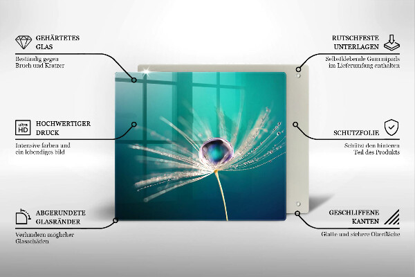 Sklo za varnou desku Rosa na pampelišce