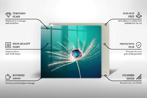 Sklo za varnou desku Rosa na pampelišce