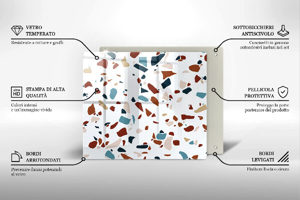 Sklo za varnou desku Dekorativní kámen