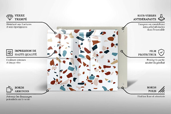 Sklo za varnou desku Dekorativní kámen