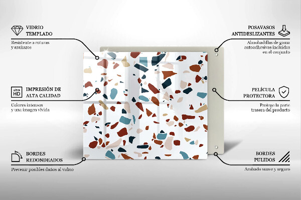 Sklo za varnou desku Dekorativní kámen