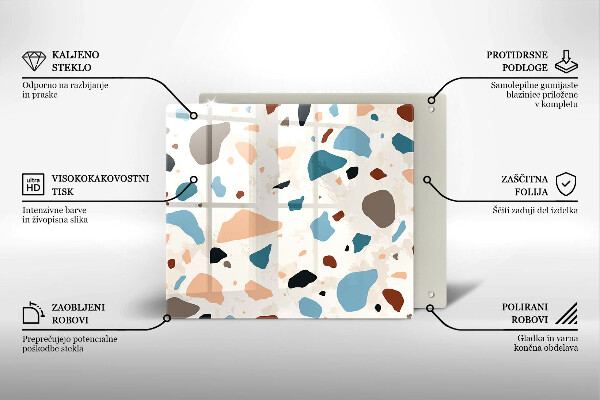 Sklo za varnou desku Dekorativní kamenina