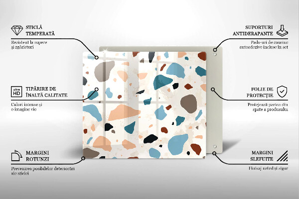 Sklo za varnou desku Dekorativní kamenina