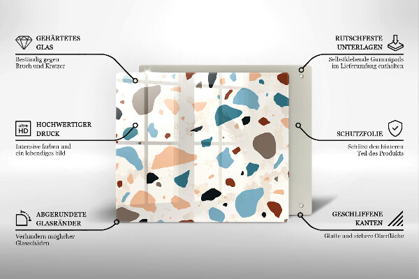 Sklo za varnou desku Dekorativní kamenina