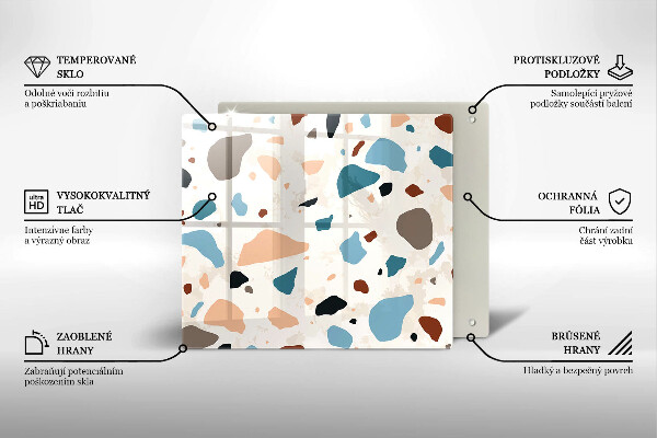 Sklo za varnou desku Dekorativní kamenina