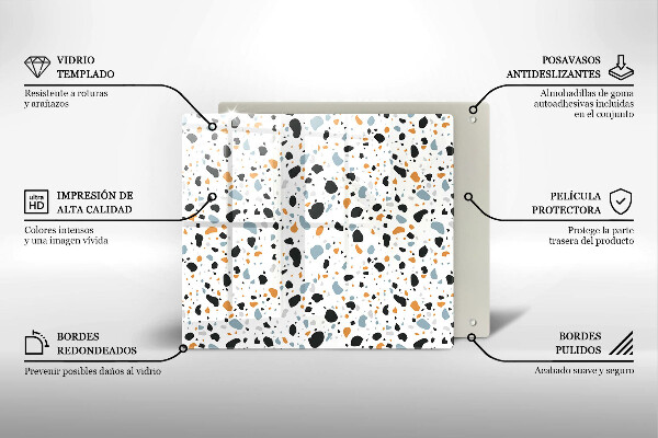 Sklo za varnou desku Dekorativní kamenina