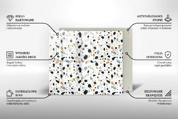 Sklo za varnou desku Dekorativní kamenina