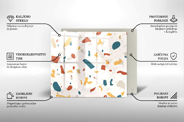 Sklo za varnou desku Dekorativní kamenina