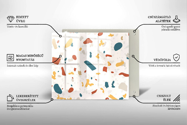 Sklo za varnou desku Dekorativní kamenina