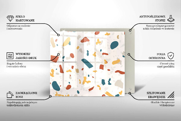 Sklo za varnou desku Dekorativní kamenina