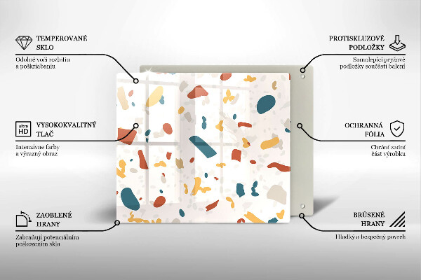 Sklo za varnou desku Dekorativní kamenina