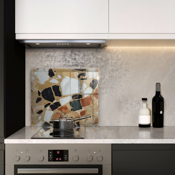 Sklo za varnou desku Dekorativní kameny talíř