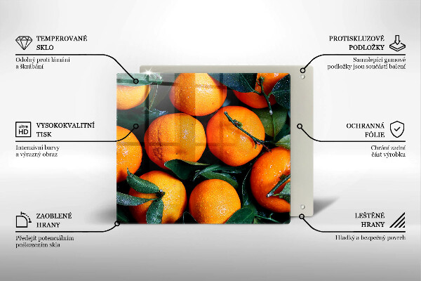 Sklo za varnou desku Pomeranč