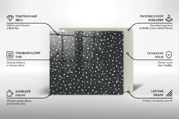 Sklo za varnou desku Dekorativní kámen