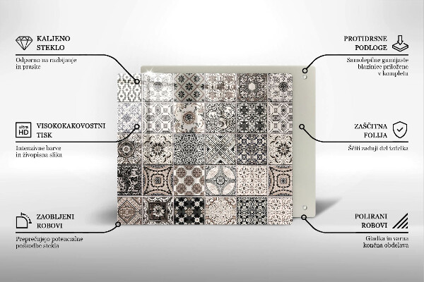 Sklo za varnou desku Dekorativní dlaždice