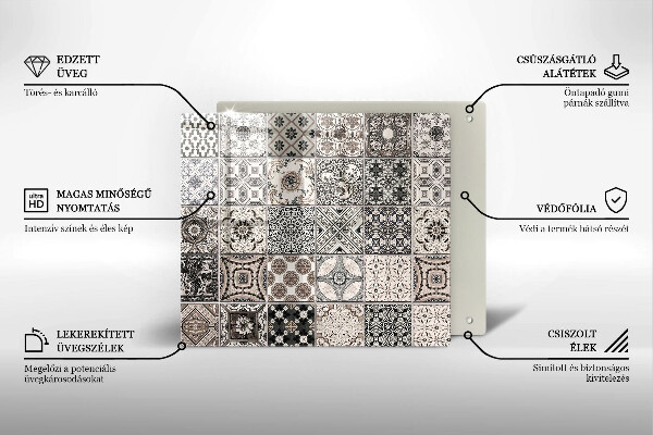 Sklo za varnou desku Dekorativní dlaždice