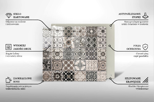 Sklo za varnou desku Dekorativní dlaždice