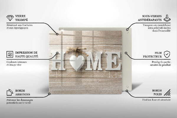 Sklo za varnou desku Home