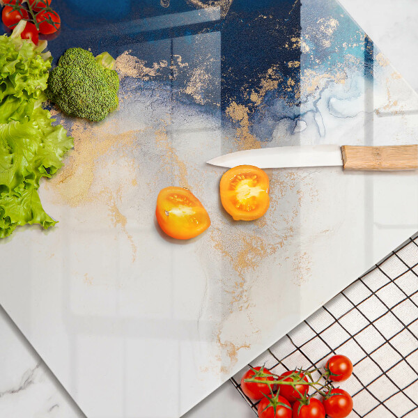 Sklo za varnou desku Abstrakce s modrou