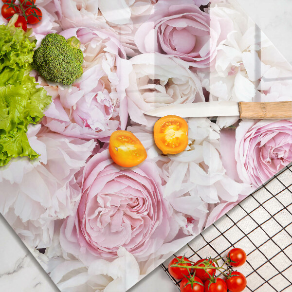 Sklo za varnou desku Pivoňková kytice