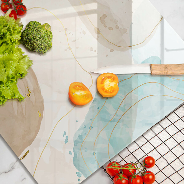 Sklo za varnou desku Světlé boho tvary