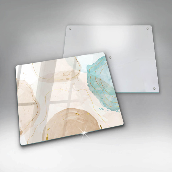 Sklo za varnou desku Světlé boho tvary