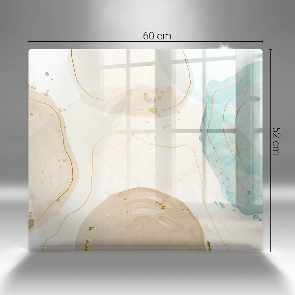 Sklo za varnou desku Světlé boho tvary